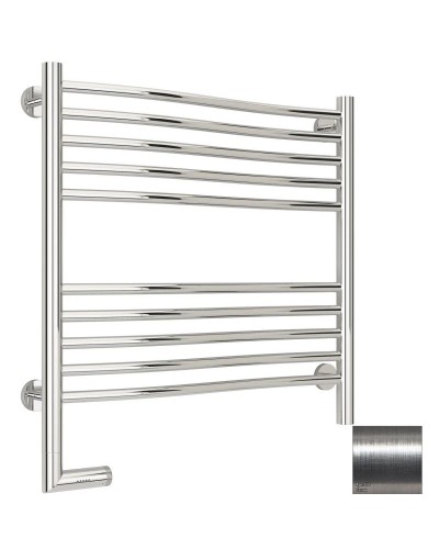 Полотенцесушитель электрический 600х600 сатин МЭМ левый Сунержа Флюид 2.0 071-5220-6060