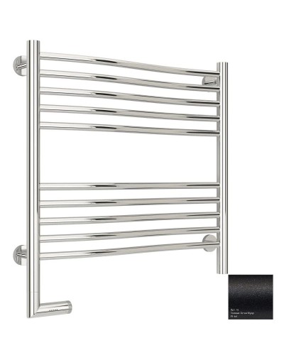 Полотенцесушитель электрический 600х600 темный титан муар МЭМ левый Сунержа Флюид 2.0 15-5220-6060