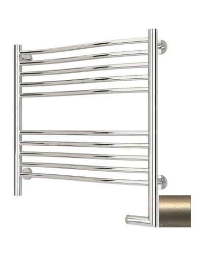 Полотенцесушитель электрический 600х600 шампань матовая МЭМ правый Сунержа Флюид 2.0 022-5221-6060