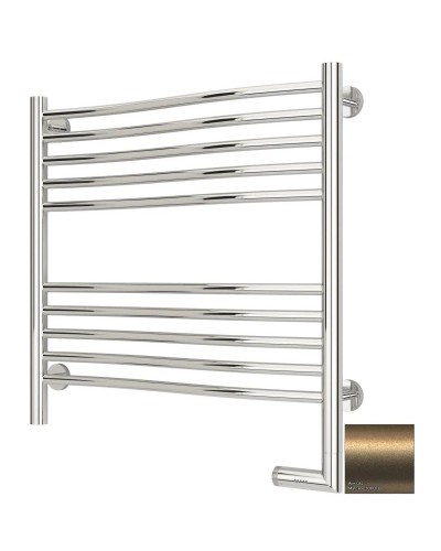 Полотенцесушитель электрический 600х600 золотой матовый МЭМ правый Сунержа Флюид 2.0 032-5221-6060