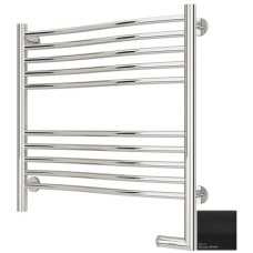 Полотенцесушитель электрический 600х600 черный матовый МЭМ правый Сунержа Флюид 2.0 31-5221-6060