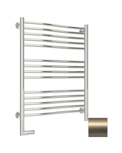 Полотенцесушитель электрический 800х600 шампань матовая МЭМ левый Сунержа Флюид 2.0 022-5220-8060