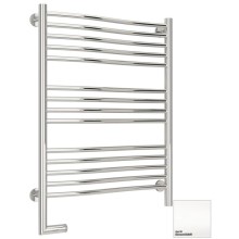 Полотенцесушитель электрический 800х600 белый матовый МЭМ левый Сунержа Флюид 2.0 30-5220-8060