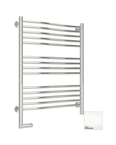 Полотенцесушитель электрический 800х600 белый матовый МЭМ левый Сунержа Флюид 2.0 30-5220-8060