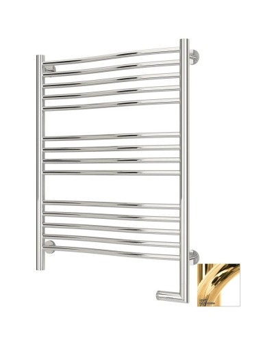 Полотенцесушитель электрический 800х600 золотой МЭМ правый Сунержа Флюид 2.0 03-5221-8060