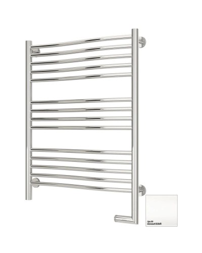 Полотенцесушитель электрический 800х600 белый матовый МЭМ правый Сунержа Флюид 2.0 30-5221-8060