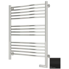 Полотенцесушитель электрический 800х600 черный матовый МЭМ правый Сунержа Флюид 2.0 31-5221-8060