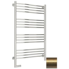 Полотенцесушитель электрический 1000х600 состаренная латунь МЭМ левый Сунержа Флюид 2.0 051-5220-1060