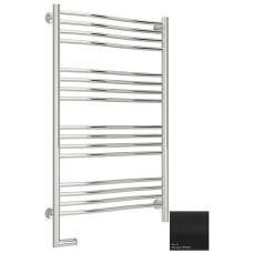 Полотенцесушитель электрический 1000х600 черный матовый МЭМ левый Сунержа Флюид 2.0 31-5220-1060