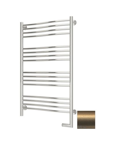 Полотенцесушитель электрический 1000х600 золотой матовый МЭМ правый Сунержа Флюид 2.0 032-5221-1060