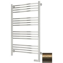 Полотенцесушитель электрический 1000х600 состаренная бронза МЭМ правый Сунержа Флюид 2.0 05-5221-1060