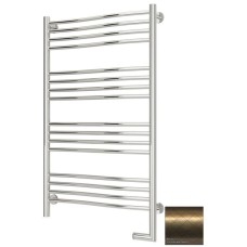 Полотенцесушитель электрический 1000х600 состаренная бронза МЭМ правый Сунержа Флюид 2.0 05-5221-1060