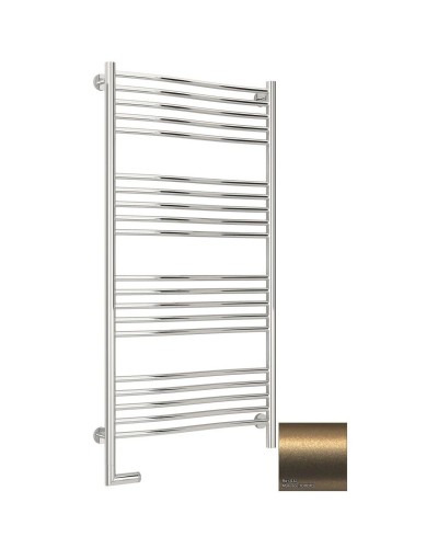 Полотенцесушитель электрический 1200х600 золотой матовый МЭМ левый Сунержа Флюид 2.0 032-5220-1260