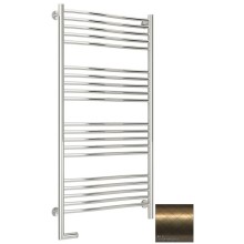 Полотенцесушитель электрический 1200х600 состаренная бронза МЭМ левый Сунержа Флюид 2.0 05-5220-1260