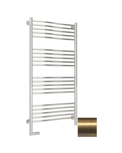 Полотенцесушитель электрический 1200х600 состаренная латунь МЭМ левый Сунержа Флюид 2.0 051-5220-1260