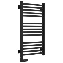 Полотенцесушитель электрический 800х400 черный матовый МЭМ левый Сунержа Аркус 2.0 31-5604-8040