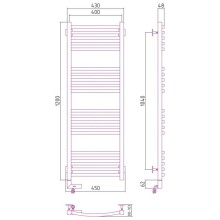 Полотенцесушитель электрический 1200х400 состаренная латунь МЭМ левый Сунержа Аркус 2.0 051-5604-1240