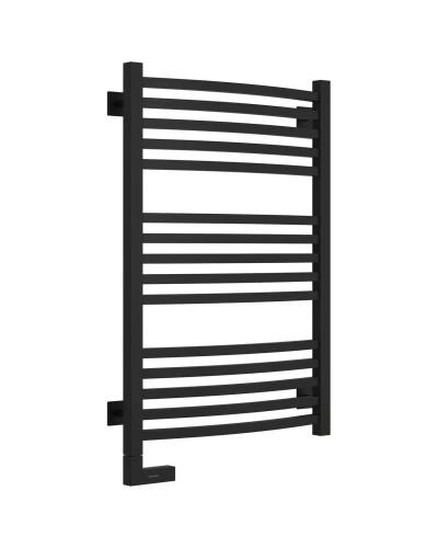 Полотенцесушитель электрический 800х500 черный матовый МЭМ левый Сунержа Аркус 2.0 31-5604-8050