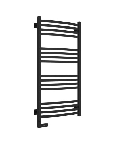 Полотенцесушитель электрический 1000х500 черный матовый МЭМ левый Сунержа Аркус 2.0 31-5604-1050