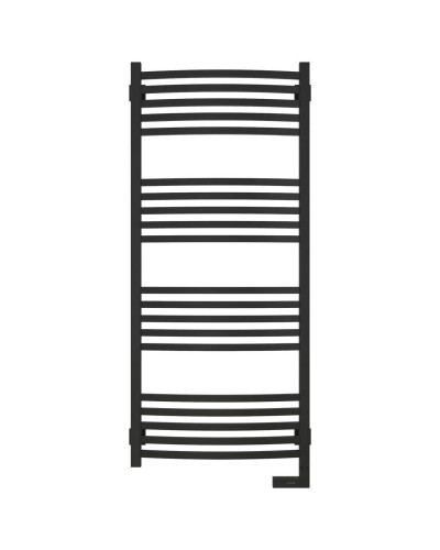 Полотенцесушитель электрический 1200х500 черный матовый МЭМ правый Сунержа Аркус 2.0 31-5605-1250