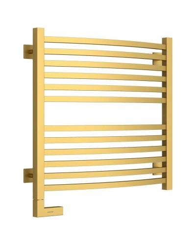 Полотенцесушитель электрический 600х600 золотой матовый МЭМ левый Сунержа Аркус 2.0 032-5604-6060