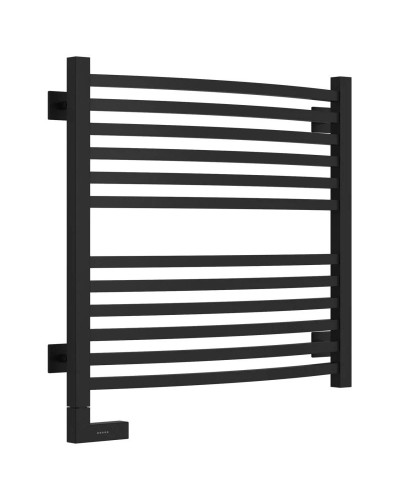 Полотенцесушитель электрический 600х600 черный матовый МЭМ левый Сунержа Аркус 2.0 31-5604-6060