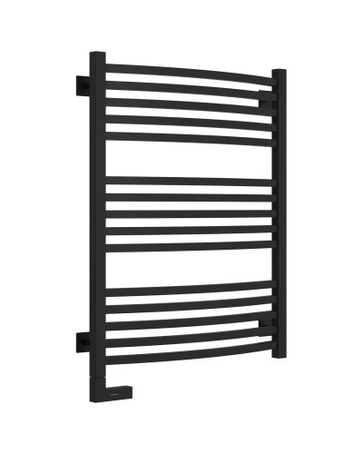 Полотенцесушитель электрический 800х600 черный матовый МЭМ левый Сунержа Аркус 2.0 31-5604-8060