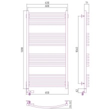 Полотенцесушитель электрический 1200х600 МЭМ левый Сунержа Аркус 2.0 00-5604-1260