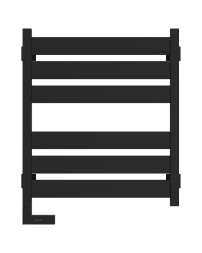Полотенцесушитель электрический 600х500 черный матовый МЭМ левый Сунержа Центурион 2.0 31-5602-6050