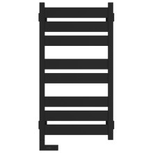 Полотенцесушитель электрический 800х400 черный матовый МЭМ левый Сунержа Центурион 2.0 31-5602-8040