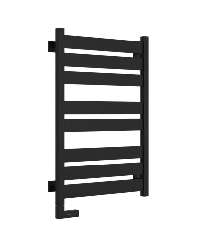 Полотенцесушитель электрический 800х500 черный матовый МЭМ левый Сунержа Центурион 2.0 31-5602-8050