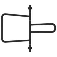 Полотенцесушитель электрический 637x577 черный матовый Сунержа Компакт 31-0820-0640