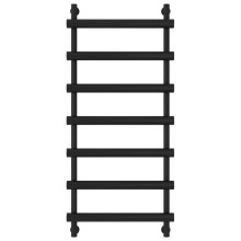 Полотенцесушитель водяной 1200х500 черный матовый Сунержа Атлант 31-0226-1250