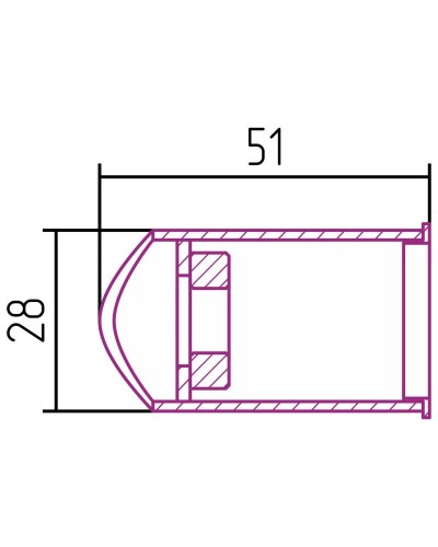 Модуль скрытого подключения для МЭМ античное белое золото Сунержа d 28мм 10-1522-0028