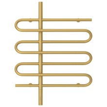 Полотенцесушитель электрический 800х600 золотой матовый МЭМ левый Сунержа Эпатаж 032-0550-8060