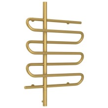 Полотенцесушитель электрический 800х600 золотой матовый МЭМ левый Сунержа Эпатаж 032-0550-8060