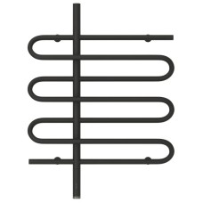 Полотенцесушитель электрический 800х600 темный титан муар МЭМ левый Сунержа Эпатаж 15-0550-8060