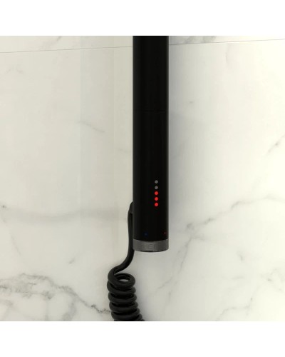 Полотенцесушитель электрический 800х600 черный матовый МЭМ левый Сунержа Эпатаж 31-0550-8060