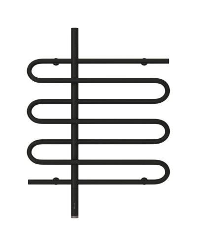 Полотенцесушитель электрический 800х600 черный матовый МЭМ левый Сунержа Эпатаж 31-0550-8060