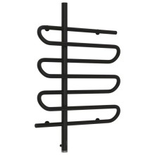 Полотенцесушитель электрический 800х600 черный матовый МЭМ левый Сунержа Эпатаж 31-0550-8060