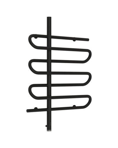 Полотенцесушитель электрический 800х600 черный матовый МЭМ левый Сунержа Эпатаж 31-0550-8060