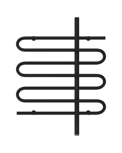 Полотенцесушитель электрический 800х600 черный матовый МЭМ правый Сунержа Эпатаж 31-0551-8060