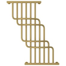 Полотенцесушитель водяной 1000х850 золотой матовый Сунержа Нега 032-0225-1085