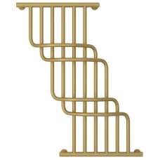 Полотенцесушитель водяной 1000х850 золотой матовый Сунержа Нега 032-0225-1085