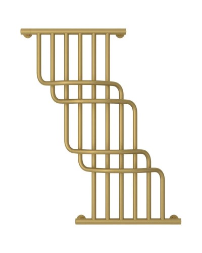 Полотенцесушитель водяной 1000х850 золотой матовый Сунержа Нега 032-0225-1085