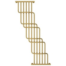 Полотенцесушитель водяной 1700х1000 золотой Сунержа Нега 03-0225-1710