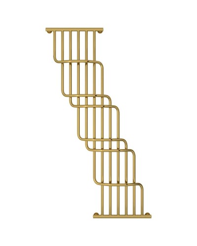 Полотенцесушитель водяной 1700х1000 золотой Сунержа Нега 03-0225-1710