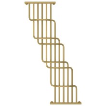 Полотенцесушитель водяной 1700х1000 золотой матовый Сунержа Нега 032-0225-1710