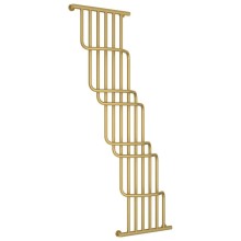 Полотенцесушитель водяной 1700х1000 золотой матовый Сунержа Нега 032-0225-1710