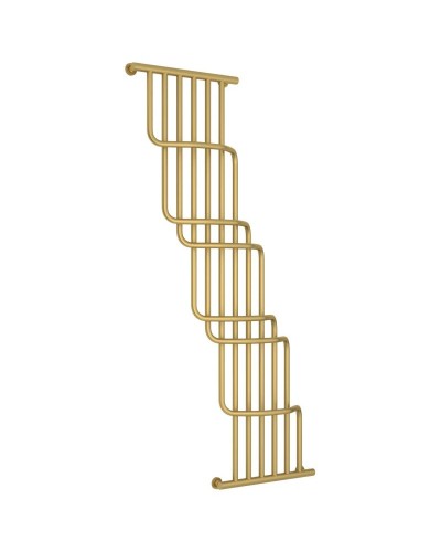 Полотенцесушитель водяной 1700х1000 золотой матовый Сунержа Нега 032-0225-1710